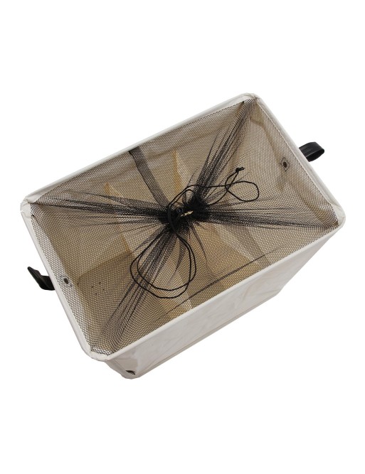 LAUNDRY BASKET WITH THREE COMPARTMENTS BEIGE LAUNDRY BASKET WITH THREE COMPARTMENTS BEIGE