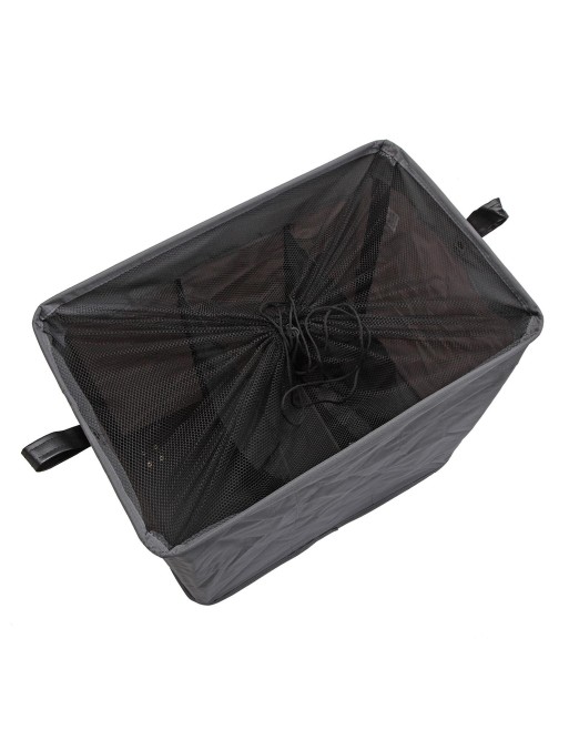 CESTO PARA LA ROPA CON TRES COMPARTIMENTOS COLOR GRIS OSCURO CESTO PARA LA ROPA CON TRES COMPARTIMENTOS COLOR GRIS OSCURO