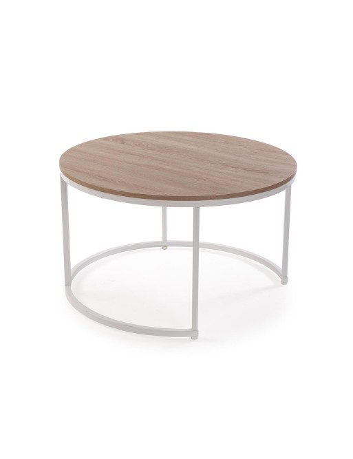 ZWEI WEISSE ANDREA BEISTELLTISCHE