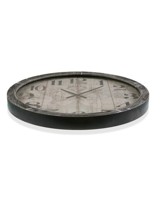 HORLOGE MURALE MODÈLE MONDIAL 76,5 CM EN BOIS