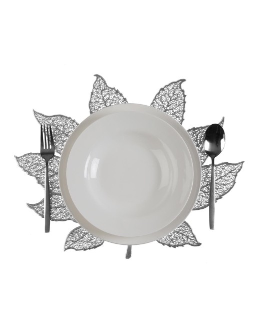 PLACEMAT OR SINGLE TABLECLOTH MODEL SILVER LEAF