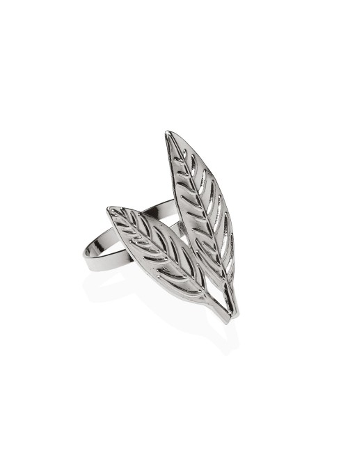 PORTE-SERVIETTE MODÈLE DEUX FEUILLES D’ARGENT