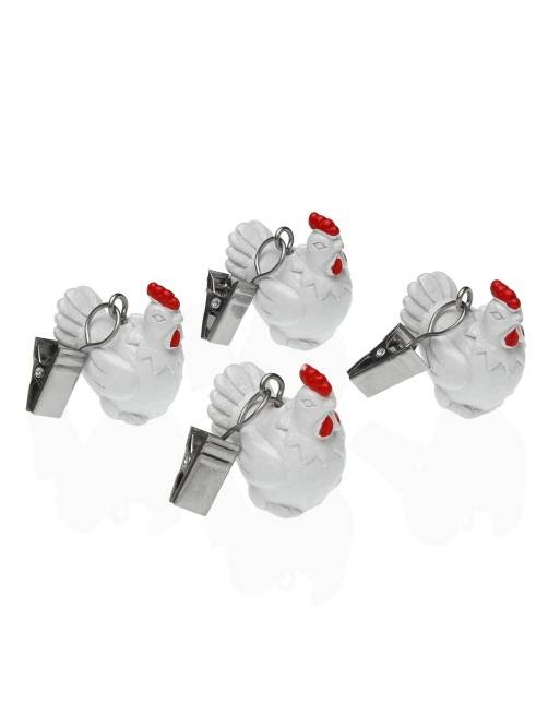 SET DE 4 PESOS PARA MANTEL MODELO CUATRO GALLINAS SET DE 4 PESOS PARA MANTEL MODELO CUATRO GALLINAS