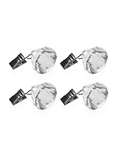 LOT DE 4 POIDS POUR NAPPE MODÈLE DIAMANT