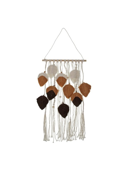 MACRAMÉ WALL DECORATION BROWN LEAF MODEL