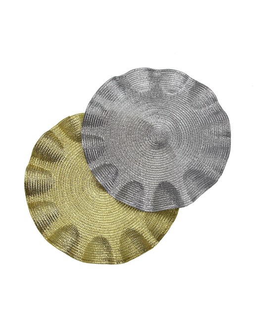 SET DE TABLE ROND ROND OU NAPPE MODÈLE OR SET DE TABLE ROND ROND OU NAPPE MODÈLE OR