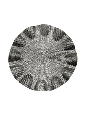 SET DE TABLE ROND ARGENTÉ OU MODÈLE NAPPE SIMPLE