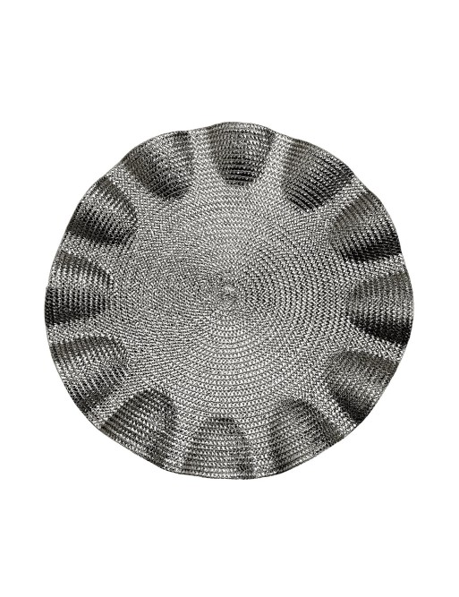 SILVER ROUND PLACEMAT OR SINGLE TABLECLOTH MODEL