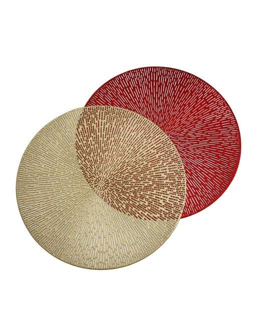 TISCHSET ODER EINZELNE TISCHDECKE MODELL RED GRID