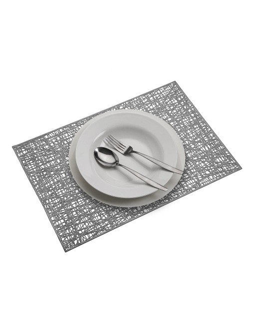 SILVER-COLORED PLACEMAT MODEL ESTRUC