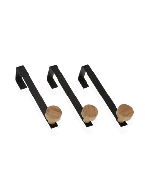 BLACK WALL COAT RACK 1 HOOK