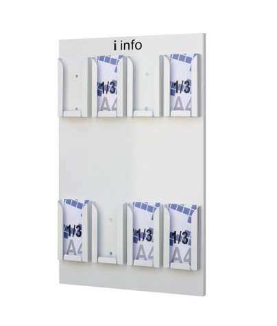 WALL-MOUNTED METAL LEAFLET HOLDER DISPLAY STAND  (216102)