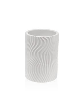 VASO PARA CEPILLOS BLANCO MODELO OLUVA