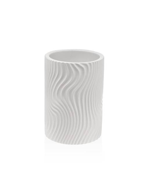 VASO PARA CEPILLOS BLANCO MODELO OLUVA