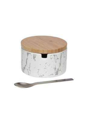 SUCRIER AVEC CUILLÈRE MODÈLE IMITATION MARBRE