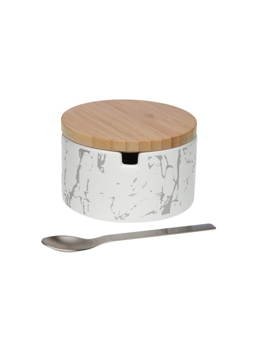SUCRIER AVEC CUILLÈRE MODÈLE IMITATION MARBRE