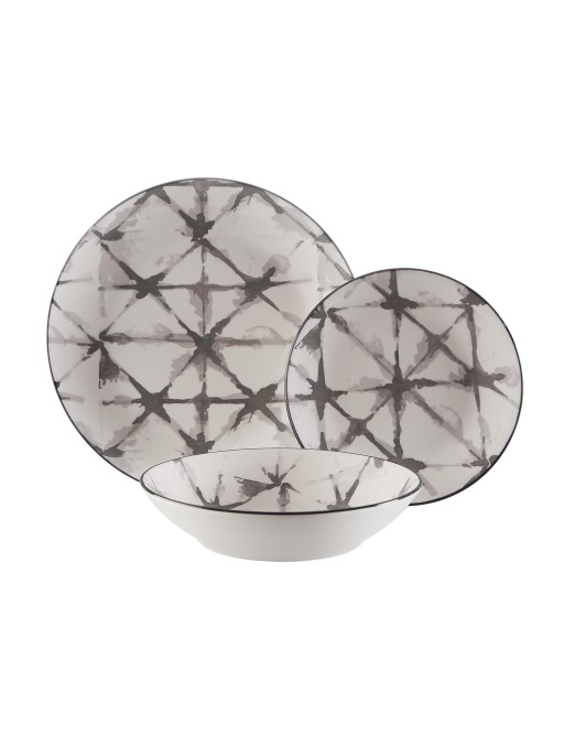 SERVICE DE TABLE GRIS CRUZELA DE 18 PIÈCES SERVICE DE TABLE GRIS CRUZELA DE 18 PIÈCES