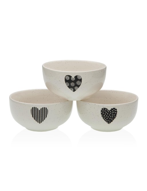 THREE CEREAL BOWLS MODEL BLACK CUORE