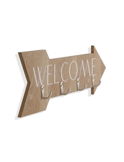 COLGADOR DE LLAVES CON 4 PERCHAS MODELO WELCOME