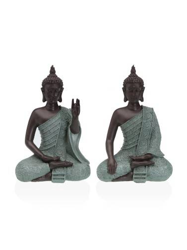 DOS FIGURAS DECORATIVAS DE BUDA