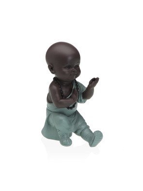 DECORATIVE FIGURE OF A BUDDHIST MONK MEDITATING