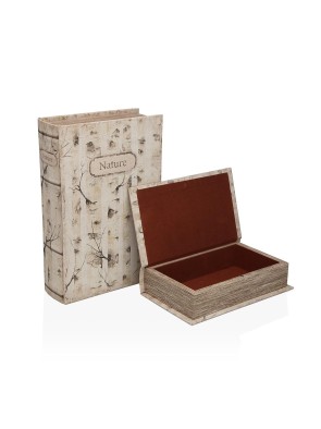 JEWELRY BOX SET OF 2 BOOKS MODEL NATURE