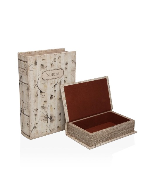 COFFRET À BIJOUX LOT DE 2 LIVRES MODÈLE NATURE COFFRET À BIJOUX LOT DE 2 LIVRES MODÈLE NATURE