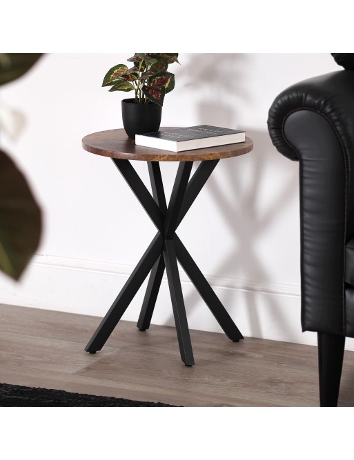 RUNDER BEISTELLTISCH AUS HOLZ MODELL OCTO