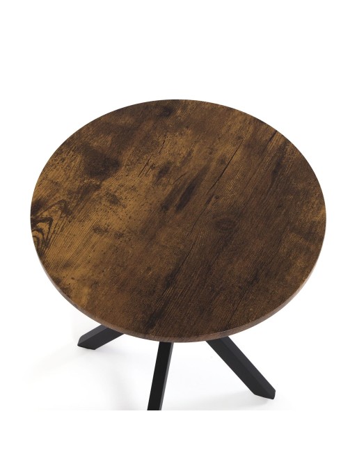 MESA AUXILIAR REDONDA DE MADERA MODELO OCTO