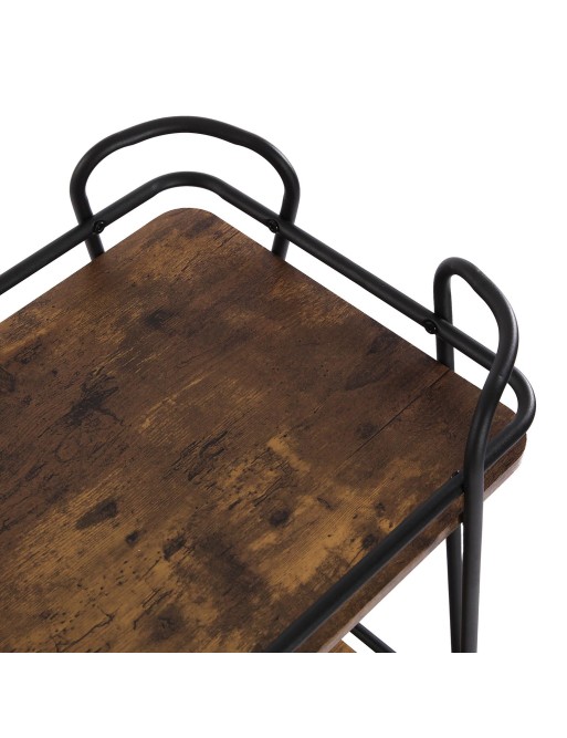 CHARIOT RECTANGULAIRE À ROULETTES EN BOIS MODÈLE ELMET