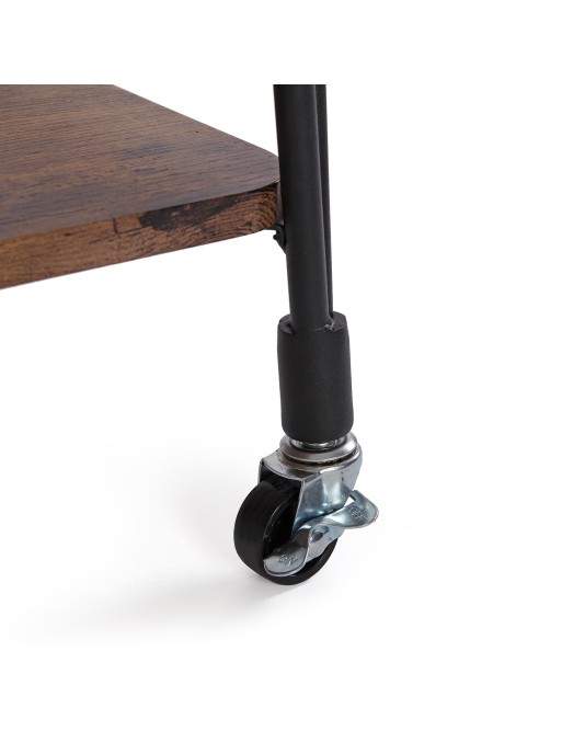 CHARIOT RECTANGULAIRE À ROULETTES EN BOIS MODÈLE ELMET