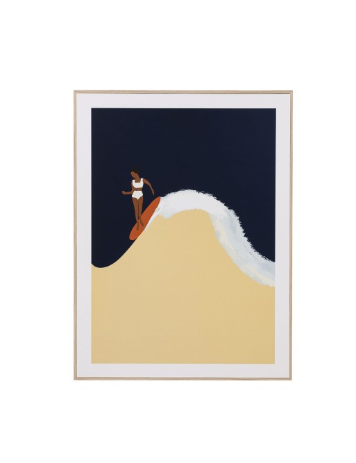 AFFICHE EN BOIS ENCADRÉE 30x40 CM MODÈLE HELLO SURFER AFFICHE EN BOIS ENCADRÉE 30x40 CM MODÈLE HELLO SURFER
