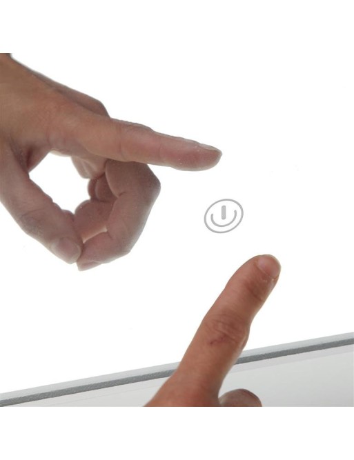 TOCADOR CON TABURETE Y LUCES LED COLOR BLANCO MODELO PARIS