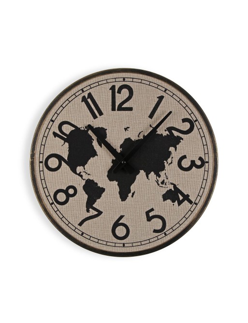 WALL CLOCK MODEL WORLD MAP 40 CM