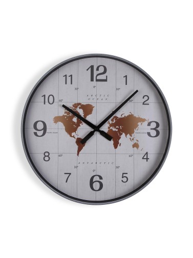 50.8 CM WALL CLOCK MODEL WORLD MAP2