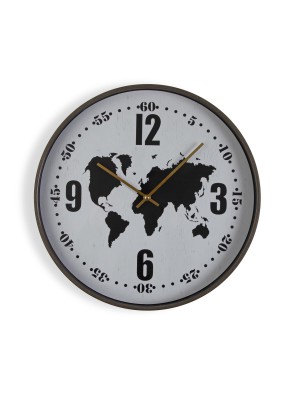 40,6 CM HORLOGE MURALE MODÈLE CARTE DU MONDE 3