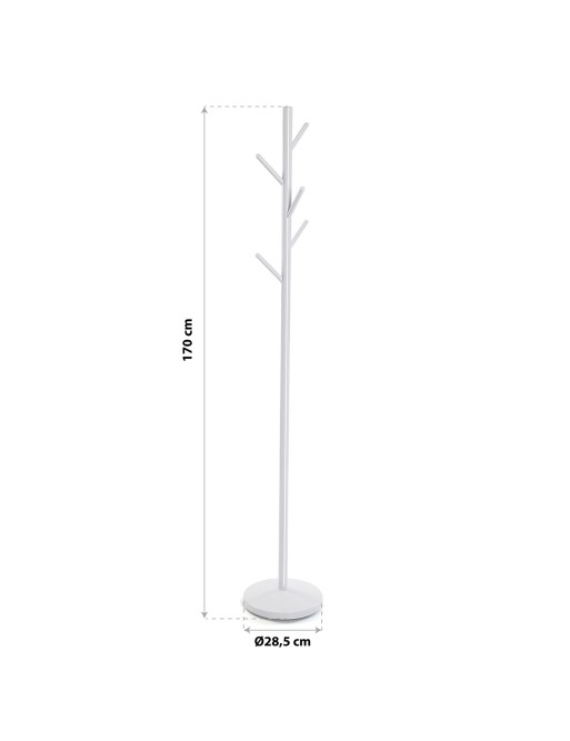 WHITE STANDING COAT RACK LINE MODEL