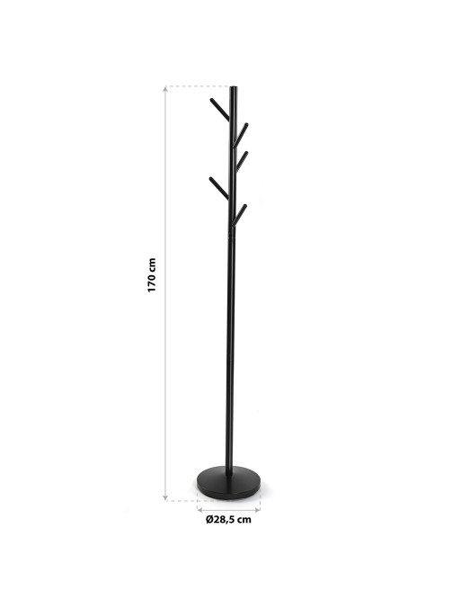BLACK STANDING COAT RACK LINE MODEL