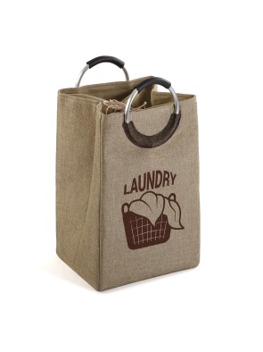 BEIGE LAUNDRY BASKET WITH HANDLES MODEL LAU