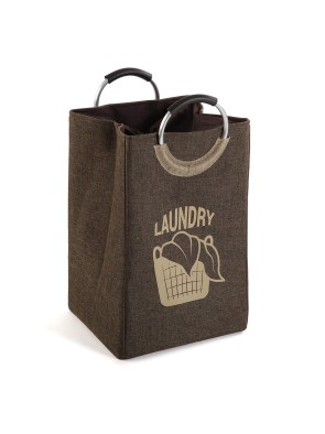CHOCOLATE COLOR LAUNDRY BASKET LAU MODEL