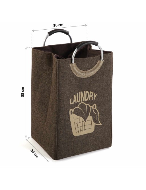 CHOCOLATE COLOR LAUNDRY BASKET LAU MODEL