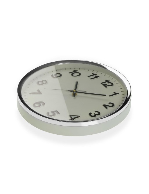 RELOJ DE PARED BLANCO DE 32 CM