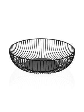 OLIVIA BLACK BASKET FRUIT BOWL