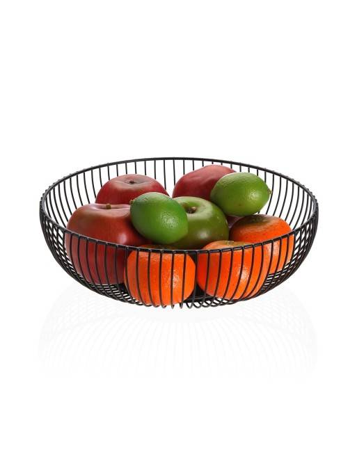 OLIVIA BLACK BASKET FRUIT BOWL