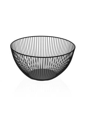 FRUIT BOWL MODEL BLACK METAL BASKET OF 13 CM