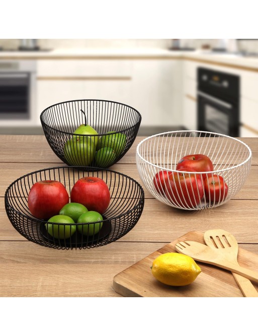 FRUIT BOWL MODEL WHITE METALLIC BASKET OF 13 CM FRUIT BOWL MODEL WHITE METALLIC BASKET OF 13 CM