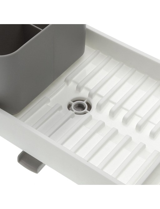 ÉGOUTTOIR DE CUISINE EN BLANC ET GRIS CLAIR