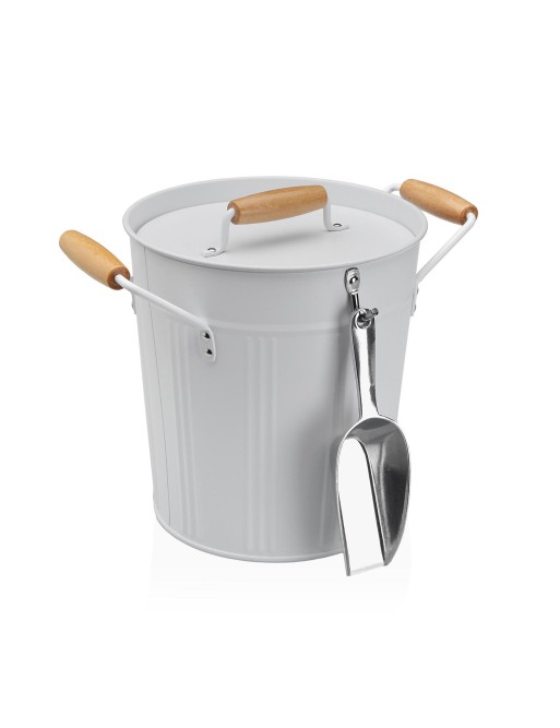 ICE BUCKET WITH LID AND SPOON MODEL VICTUS WHITE