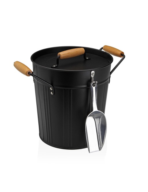 SEAU À GLACE VICTUS NOIR AVEC COUVERCLE ET CUILLÈRE SEAU À GLACE VICTUS NOIR AVEC COUVERCLE ET CUILLÈRE