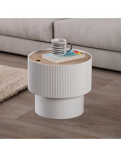 TABLE D’APPOINT RONDE MODÈLE NIELSEN BLANC